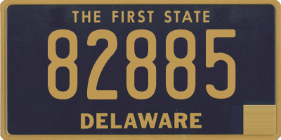 DE license plate 82885