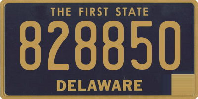 DE license plate 828850