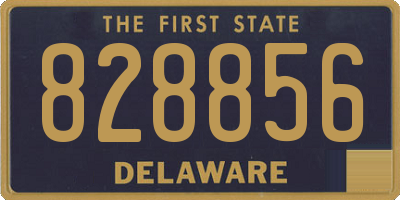DE license plate 828856