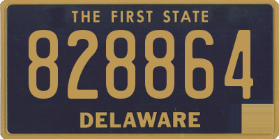 DE license plate 828864