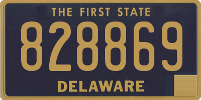 DE license plate 828869