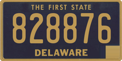 DE license plate 828876