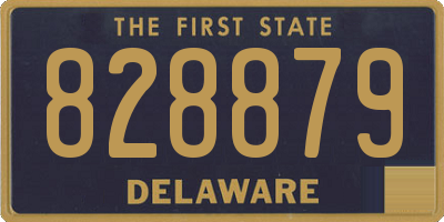 DE license plate 828879