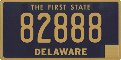 DE license plate 82888