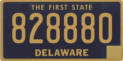 DE license plate 828880
