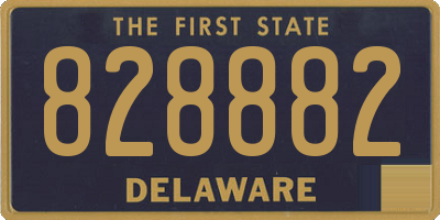 DE license plate 828882