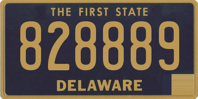 DE license plate 828889