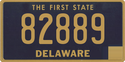 DE license plate 82889