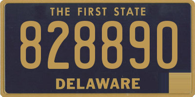 DE license plate 828890