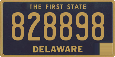 DE license plate 828898