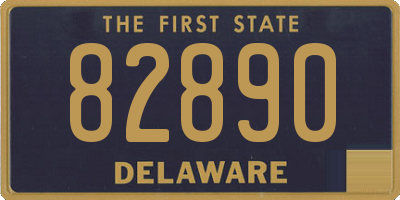 DE license plate 82890