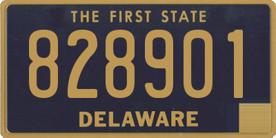 DE license plate 828901