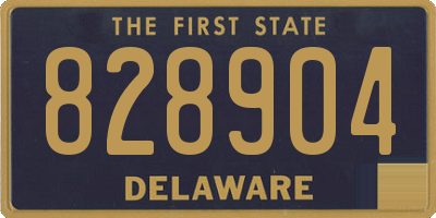 DE license plate 828904