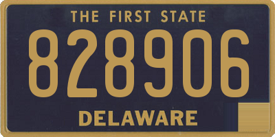 DE license plate 828906