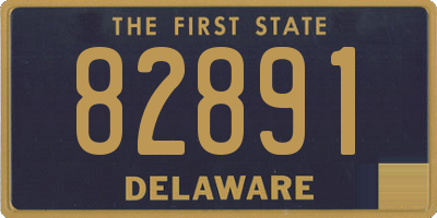 DE license plate 82891