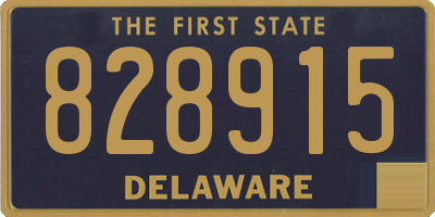 DE license plate 828915