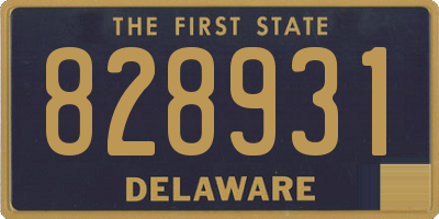DE license plate 828931