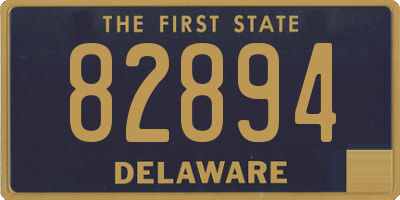 DE license plate 82894