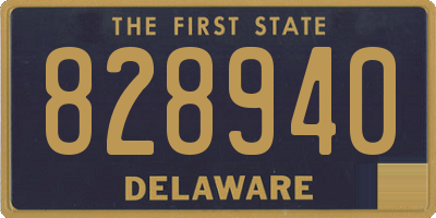 DE license plate 828940