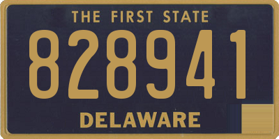 DE license plate 828941