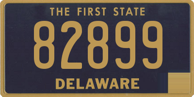 DE license plate 82899