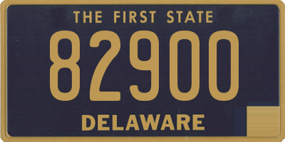 DE license plate 82900