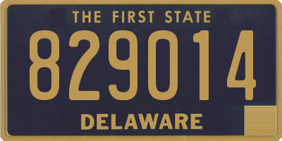 DE license plate 829014