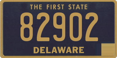 DE license plate 82902