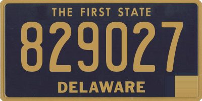 DE license plate 829027