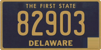 DE license plate 82903