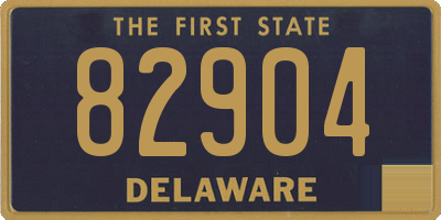 DE license plate 82904