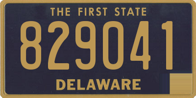 DE license plate 829041