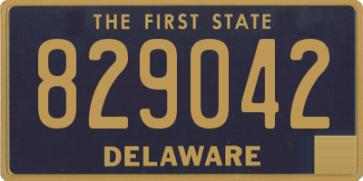 DE license plate 829042