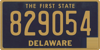 DE license plate 829054
