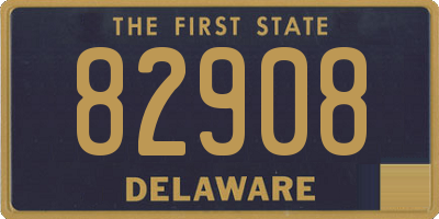 DE license plate 82908