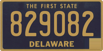 DE license plate 829082