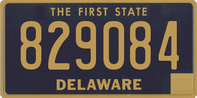DE license plate 829084