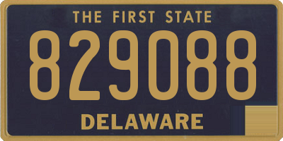DE license plate 829088