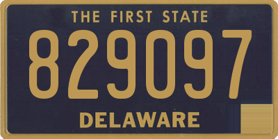 DE license plate 829097