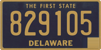 DE license plate 829105