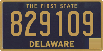 DE license plate 829109