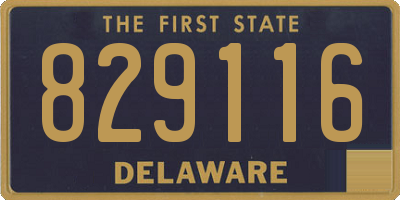 DE license plate 829116