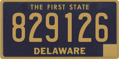 DE license plate 829126