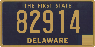 DE license plate 82914