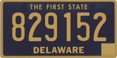 DE license plate 829152