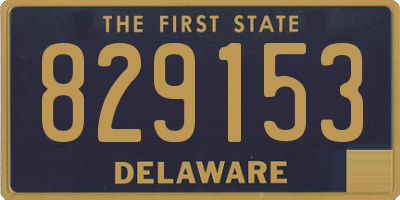 DE license plate 829153