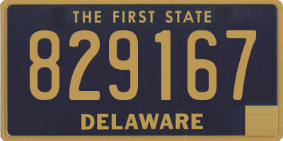 DE license plate 829167