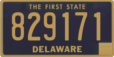 DE license plate 829171