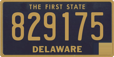 DE license plate 829175
