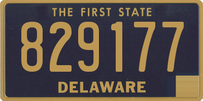 DE license plate 829177